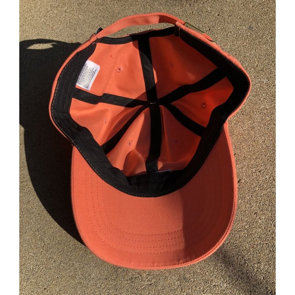 Vans Unisex Adjustable Orange Cotton Strap Back Hat With Embroidered Logo Skater - Picture 6 of 8